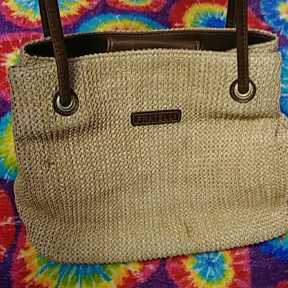 Fratelli Woven Shoulder Bag